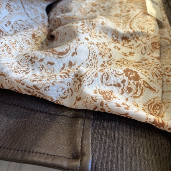 Anthropologie Faux Leather Cropped Jacekt - Picture 10 of 11